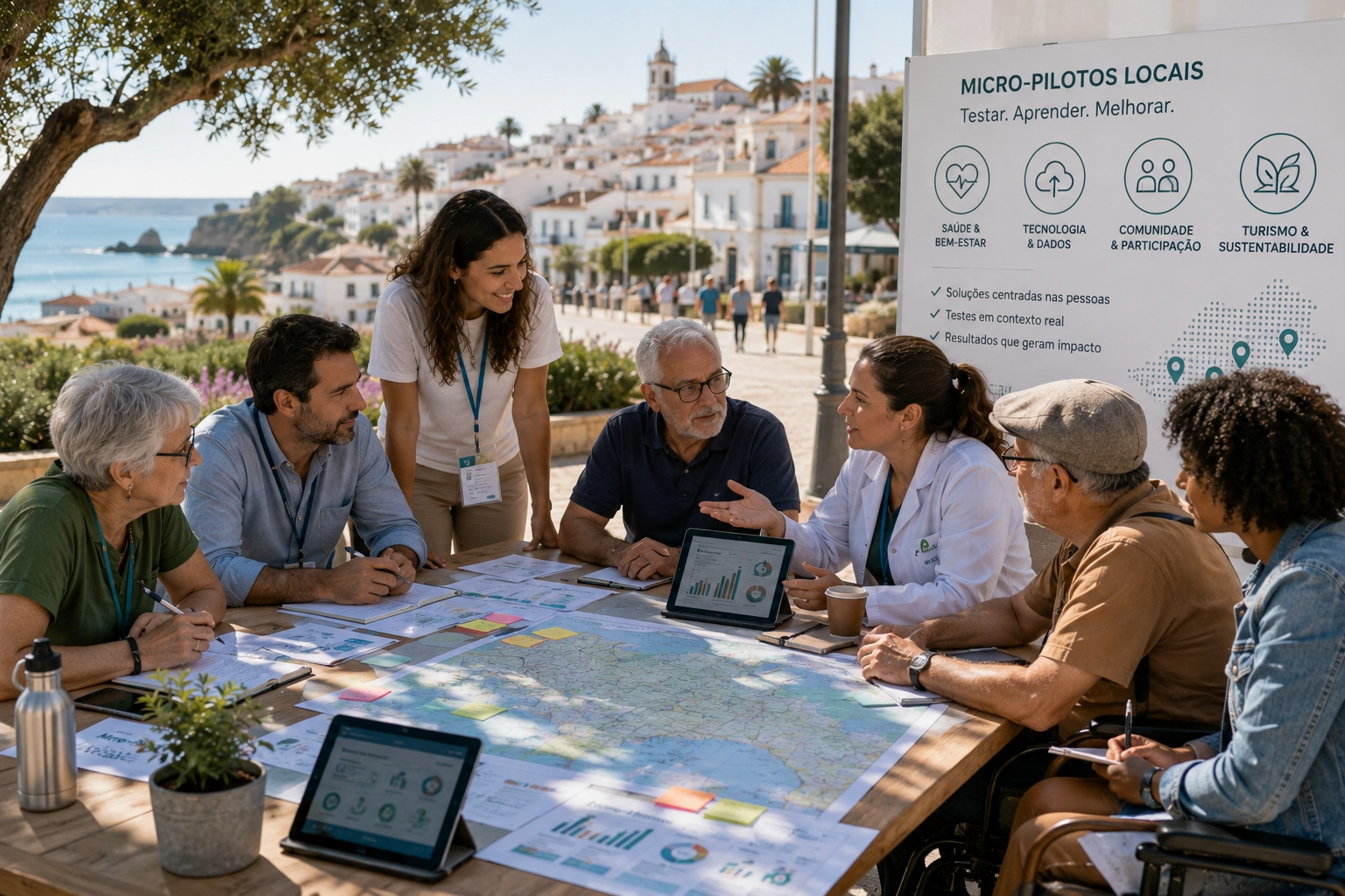 Micro pilotos locais em Lagos e no Algarve